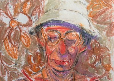 Portrait au pastel de Mme Eli Southall, 40 par 60 cm.