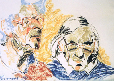 John & Christine Naumann. Pastel, 45 par 60 cm, 1994